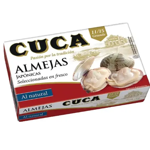 Almejas Al Natural 125G - Conserva CUCA